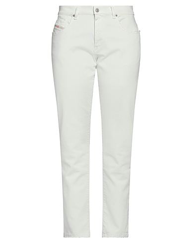 DIESEL Denim pants White 99% Cotton, 1% Elastane