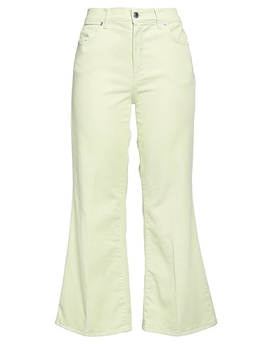 TRUE NYC® Casual trouser Light green 98% Cotton, 2% Elastane
