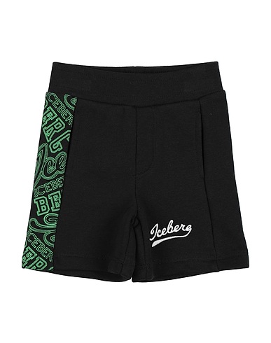 ICEBERG Shorts & Bermuda Black 85% Cotton, 15% Polyester
