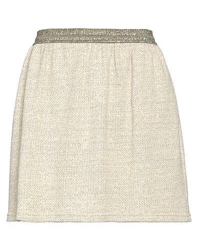 MOMONÍ Minirock Beige 90% Baumwolle, 10% Polyamid