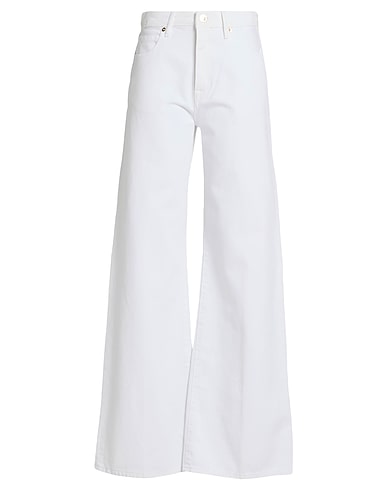 TRUE NYC® Denim trousers White 100% Cotton