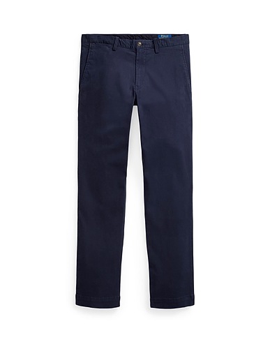 POLO RALPH LAUREN Casual trouser Stretch Slim Fit Textured Chino Pant
 Navy blue 98% Cotton, 2% Elastane