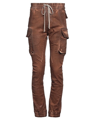 DRKSHDW by RICK OWENS Casual trouser Brown 90% Cotton, 7% Polyester, 3% Rubber