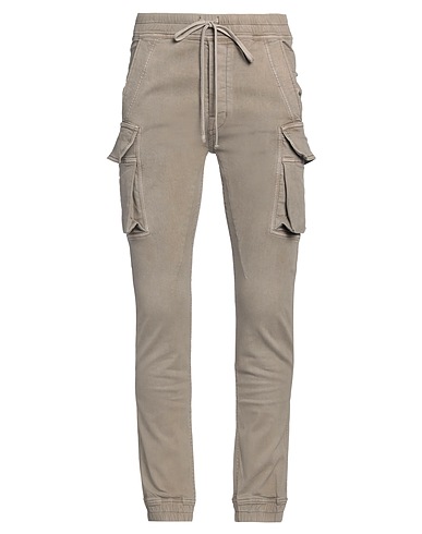 DRKSHDW by RICK OWENS Casual trouser Light grey 90% Cotton, 7% Polyester, 3% Rubber
