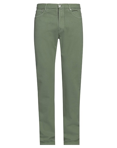 A.P.C. Denim trousers Military green 100% Cotton