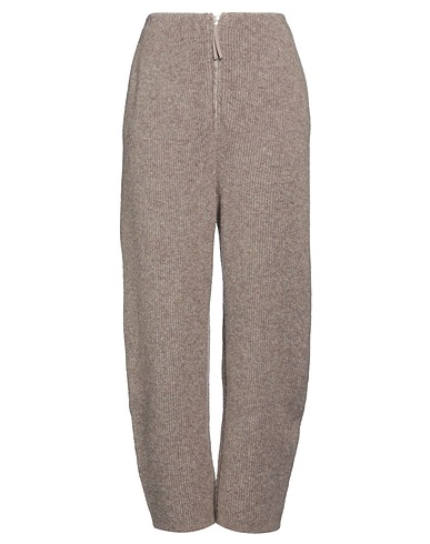 BOBOUTIC Casual trouser Taupe 54% Wool, 22% Yak wool, 19% Polyamide, 5% Elastane