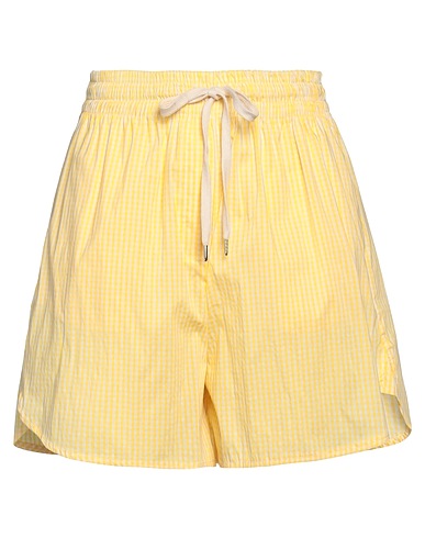 VICOLO Shorts & Bermuda Yellow 64% Cotton, 33% Polyamide, 3% Elastane