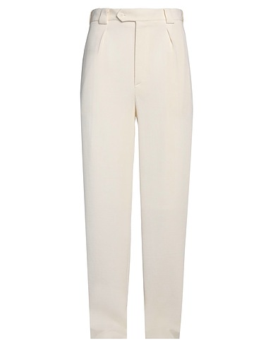GIORGIO ARMANI Casual trouser Ivory 50% Viscose, 50% Virgin Wool