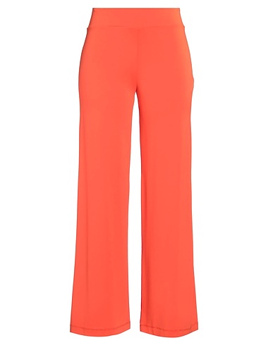 CARACTÈRE Casual pants Orange 76% Acetate, 21% Polyamide, 3% Elastane