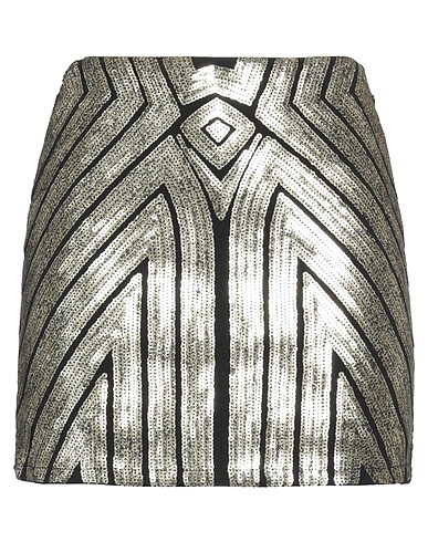 LE VOLIÈRE Minigonna Platino 100% Poliestere
