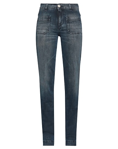 ATELIER NOTIFY Denim trousers Blue 98% Cotton, 2% Elastane