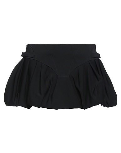 MUGLER Mini skirt Black 96% Viscose, 4% Elastane