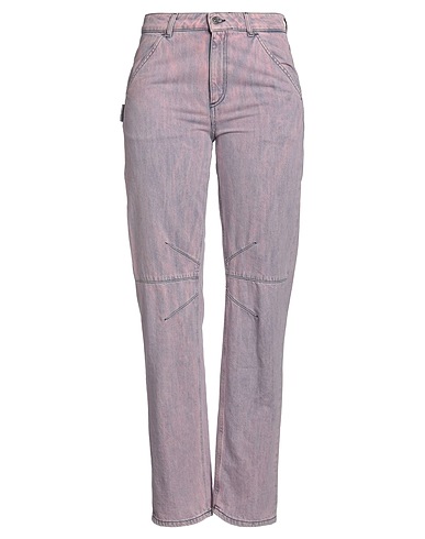 DONDUP Denim trousers Pink 100% Cotton