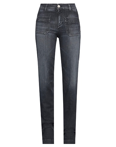 ATELIER NOTIFY Denim trousers Black 98% Cotton, 2% Elastane