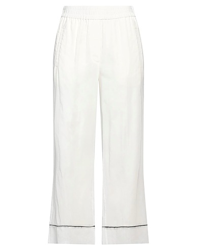 BRUNELLO CUCINELLI Casual pants White 100% Cotton, Brass
