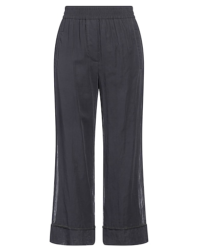 BRUNELLO CUCINELLI Casual trouser ANTRACITE 100% Cotton, Brass