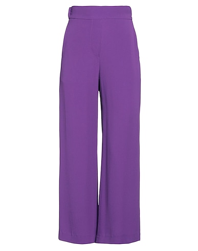 INCOTEX Casual trouser Purple 50% Acetate, 50% Silk