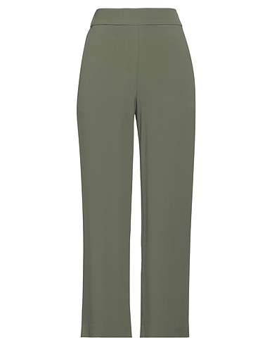 INCOTEX Casual pants Military green 50% Acetate, 50% Silk