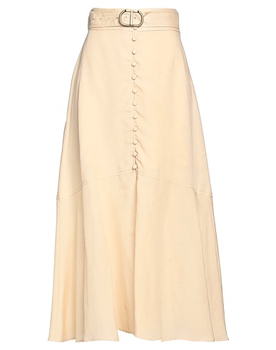 TWINSET Midi-Rock Sand 75% Lyocell, 25% Leinen
