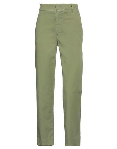 DONDUP Pantalone Verde militare 67% Cotone, 29% Lyocell, 4% Elastan