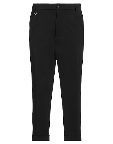 PAOLO PECORA Casual trouser Black 56% Viscose, 36% Polyamide, 8% Elastane