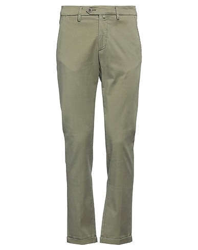 B SETTECENTO Casual trouser Military green 60% Lyocell, 38% Cotton, 2% Elastane