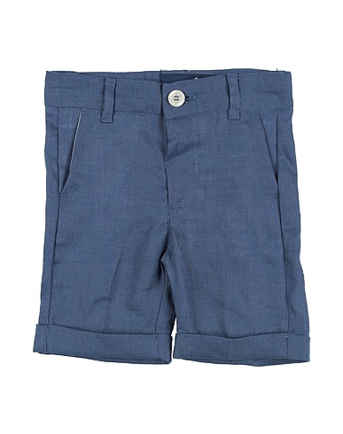 HARMONT & BLAINE Shorts & Bermuda Slate blue 100% Linen