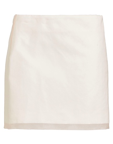 SPORTMAX Mini skirt Light pink 100% Silk, Cotton, Linen
