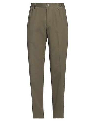TAGLIATORE Casual trouser Military green 98% Cotton, 2% Elastane