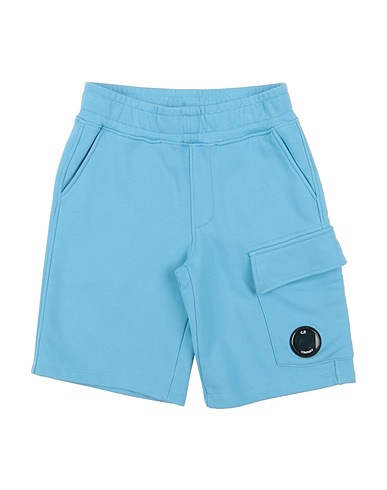 C.P. COMPANY UNDERSIXTEEN Shorts & Bermuda Blu chiaro 100% Cotone