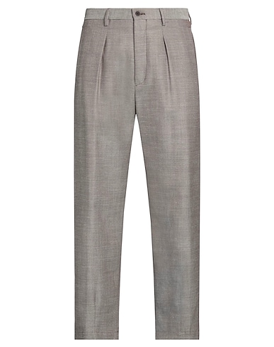 GIORGIO ARMANI Casual trouser Brown 64% Virgin Wool, 16% Linen, 16% Tussah silk, 3% Silk, 1% Cashmere