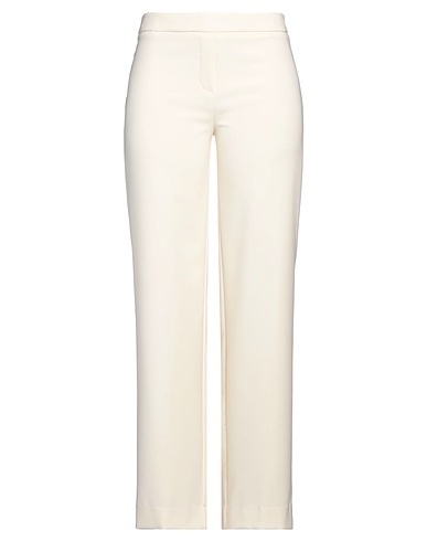 D.EXTERIOR Casual trouser Cream 88% Polyester, 12% Elastane