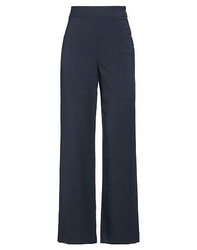 ALESSIA SANTI Casual trouser Navy blue 100% Polyester