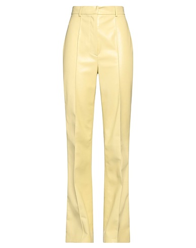 NANUSHKA Casual trouser Pastel yellow 100% Polyester, Polyurethane