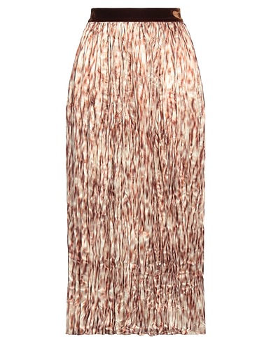 SEVENTY VENEZIA Midi skirt Sand 100% Polyester