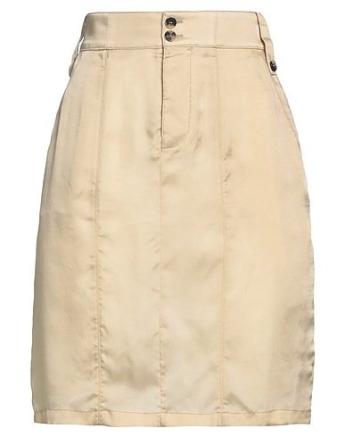 SAINT LAURENT Gonna midi Beige 100% Cupro