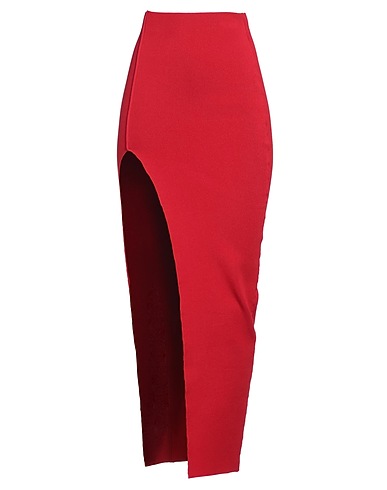 RICK OWENS Gonna lunga Rosso 63% Viscosa, 27% Poliestere, 7% Poliammide, 3% Elastan
