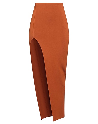 RICK OWENS Maxi Skirts Tan 63% Viscose, 27% Polyester, 7% Polyamide, 3% Elastane