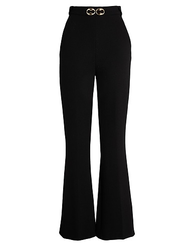 DAVID KOMA Casual trouser Black 100% Wool