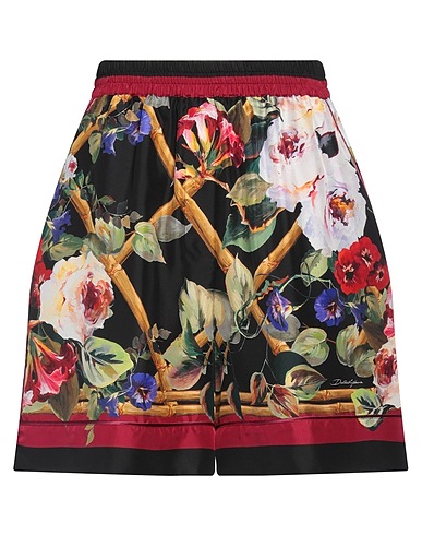 DOLCE&GABBANA Shorts & Bermuda Black 100% Silk