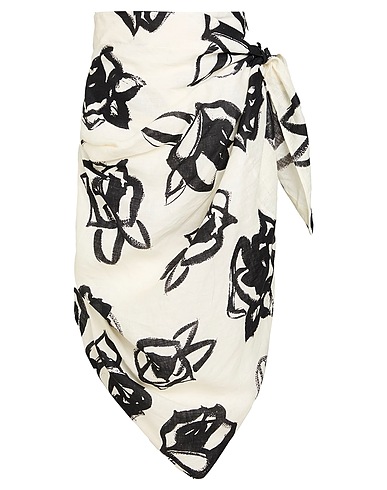 MSGM Mini skirt Ivory 100% Linen