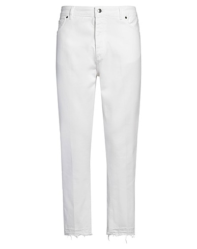 THE EDITOR Casual trouser White 100% Cotton