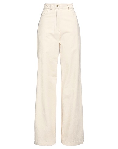 ISABELLA CLEMENTINI Casual trouser Beige 100% Cotton