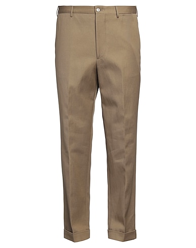 SANTANIELLO Pantalone Khaki 68% Cotone, 32% Lino
