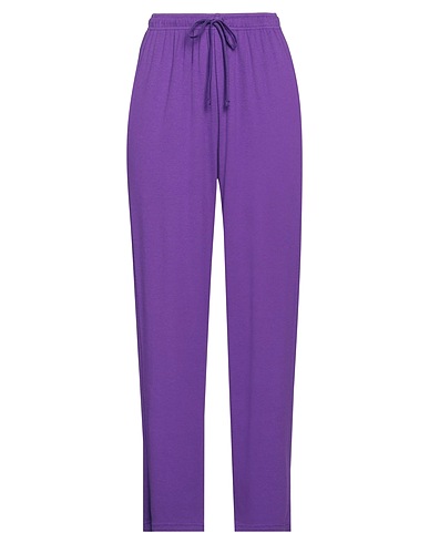AMERICAN VINTAGE Casual pants Purple 50% Cotton, 50% Polyester