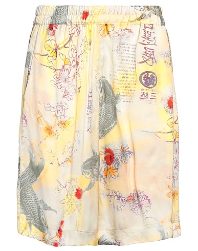 LANEUS Shorts & Bermuda Giallo 51% Viscosa EcoVero™, 49% Viscosa