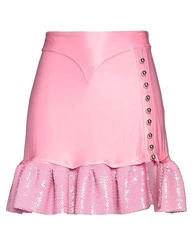 RABANNE Mini skirt Pink 90% Viscose, 10% Elastane, Polyester, Polyamide