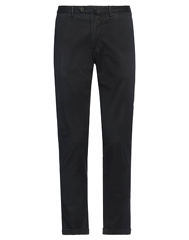 SANTANIELLO Casual trouser Black 98% Cotton, 2% Elastane