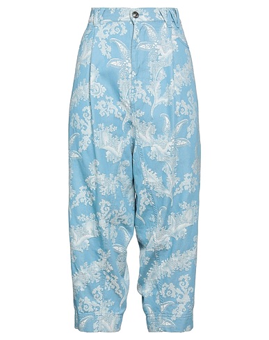 VIVIENNE WESTWOOD Casual pants Light blue 100% Cotton