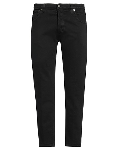 DONDUP Denim trousers Black 98% Cotton, 2% Elastane